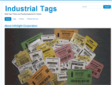 Tablet Screenshot of industrial-tags.com